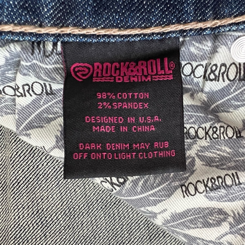 Rock & Roll Denim Boot Cut Jeans, NEW, never worn, Size 32 - Picture 8 of 11